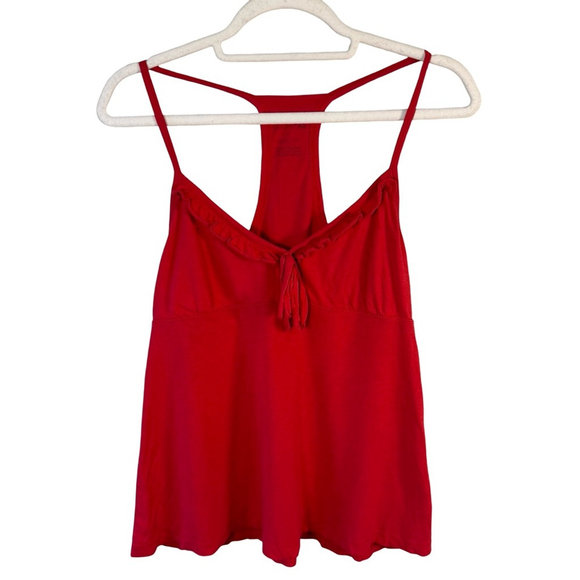 La SENZA Tops - La Senza Red Ruffle Y2K Festival Sleeveless Tank Top Size M Casual Lounge